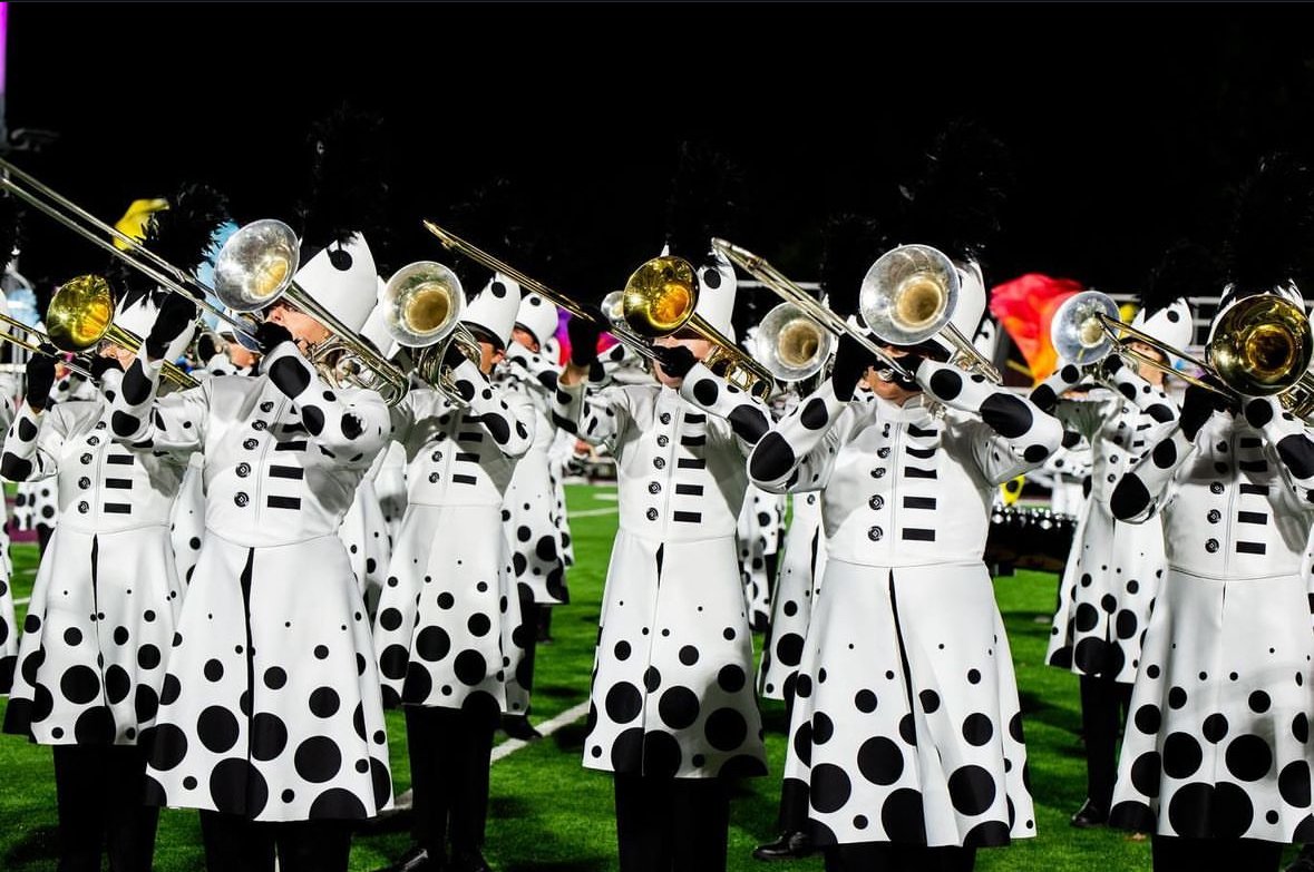 Brass players in the Dobyns-Bennett High School Marching Band